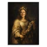 Personalizowany Plakat Portret Królewski | Obraz w Stylu Vintage Flora 31395 - miniaturka 1