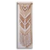 Obraz Boho na Ścianę- Pleciona Makrama | Beżowa Dekoracja do Salonu 31313 - miniaturka 1