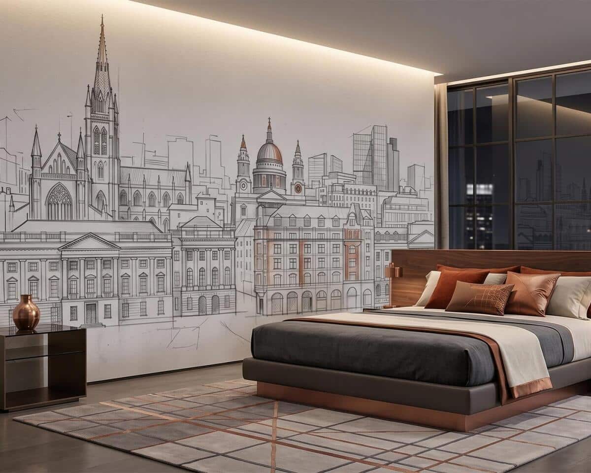 Fototapeta Szkic Miasta- Architektura i Zabytki | Grafika na Ścianę 31239