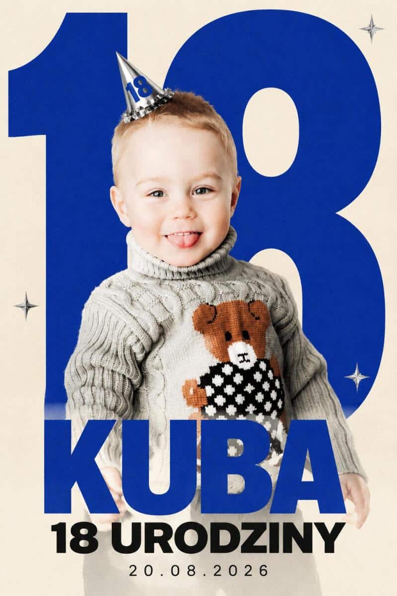 Tablica Powitalna na 18. Urodziny ze Zdjęciem | Personalizowana Tablica na osiemnastkę 39019 - zdjęcie 4