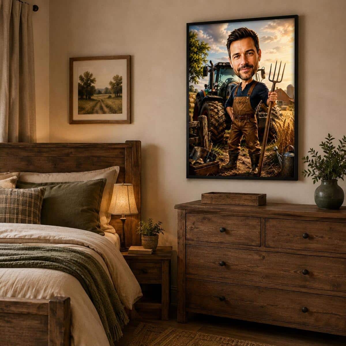 Personalizowany Plakat dla Rolnika na Urodziny | Karykatura ze Zdjęcia 31496 - zdjęcie 2