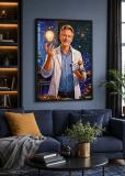 Personalizowany plakat dla nauczyciela fizyki na Dzień Nauczyciela | Portret ze zdjęcia 31467 - miniaturka 3