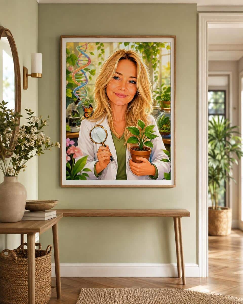 Personalizowany plakat dla nauczyciela biologii na Dzień Nauczyciela | Portret ze zdjęcia 31465 - zdjęcie 6