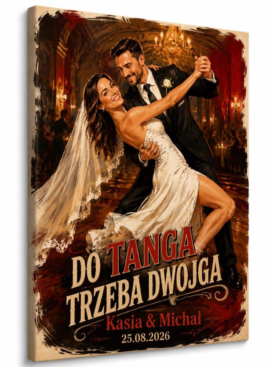 Karykatura ze zdjęcia Nowożeńcy | Prezent dla Młodej Pary na ślub 39024