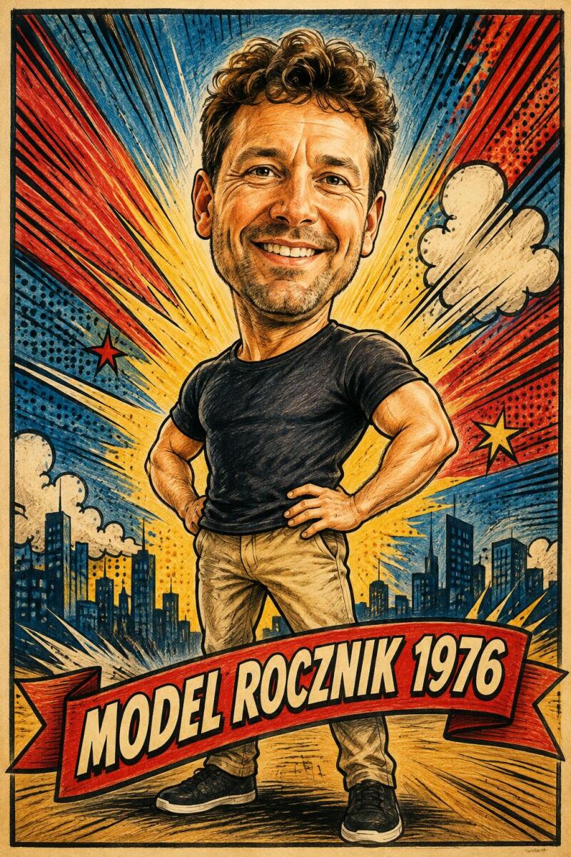 Śmieszny Plakat Urodzinowy ze Zdjęcia — Karykatura Pop-Art | Personalizowany Prezent 83086 - zdjęcie 2