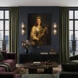 Personalizowany Plakat Portret Królewski | Obraz w Stylu Vintage Flora 31395 - miniaturka 2