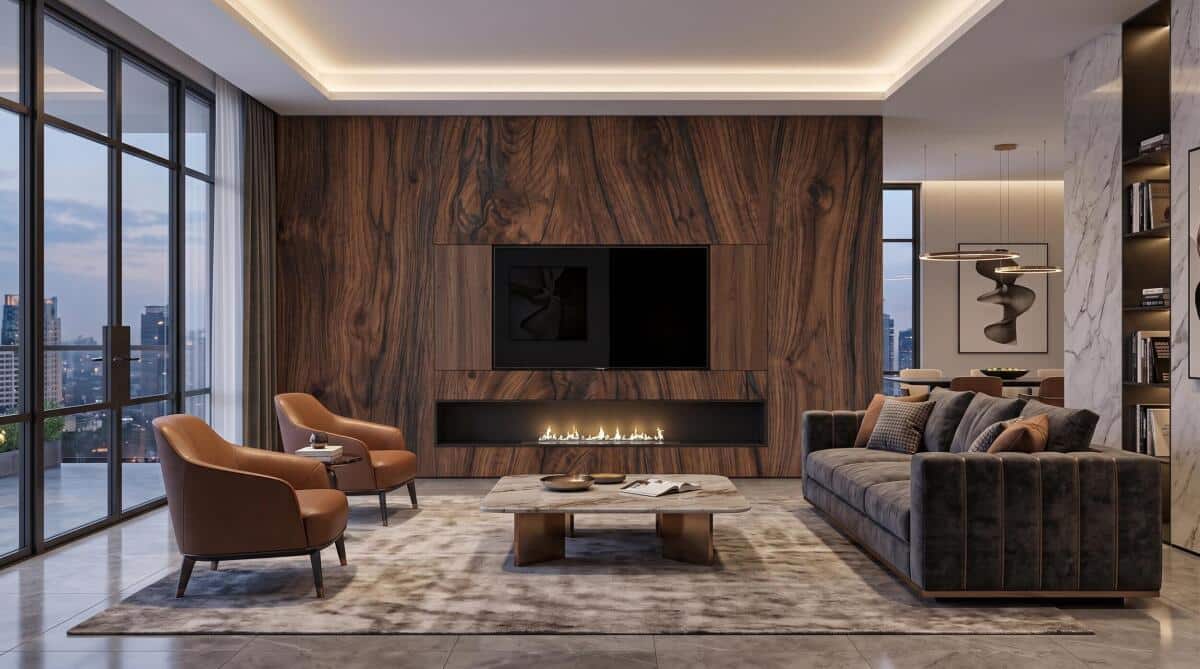Fototapeta Naturalny Fornir Drewniany | Elegancka Ściana Loft 31254