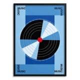 Plakat na Ścianę Music Tune In | Dekoracja w Stylu Bauhaus i Loft 31401 - miniaturka 1