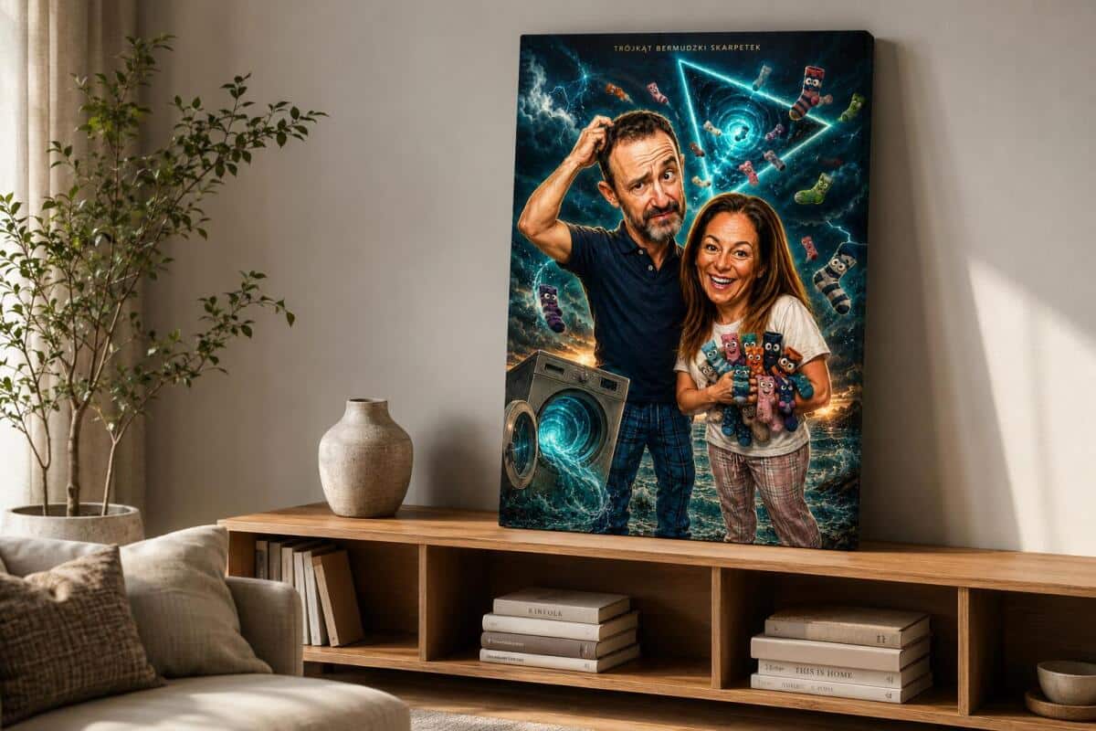Karykatura z Twojego zdjęcia – Śmieszny portret pary, prezent na rocznicę 83031 - zdjęcie 2