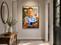 Personalizowany plakat dla nauczyciela języka niemieckiego na Dzień Nauczyciela | Portret ze zdjęcia 31474 - miniaturka 4
