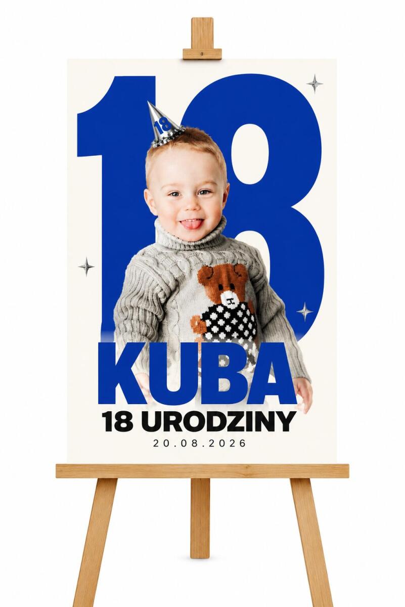 Tablica Powitalna na 18. Urodziny ze Zdjęciem | Personalizowana Tablica na osiemnastkę 39019 - zdjęcie 5