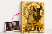 Prezent na 50 rocznicę ślubu (Złote Gody) z Twojego zdjęcia – Pop-art retro 83020 - miniaturka 2