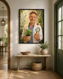 Personalizowany plakat dla nauczyciela biologii na Dzień Nauczyciela | Portret ze zdjęcia 31465 - miniaturka 3