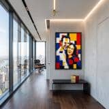 Plakat Personalizowany ze Zdjęcia- Styl De Stijl Mondrian | Portret Pary 31387 - miniaturka 3