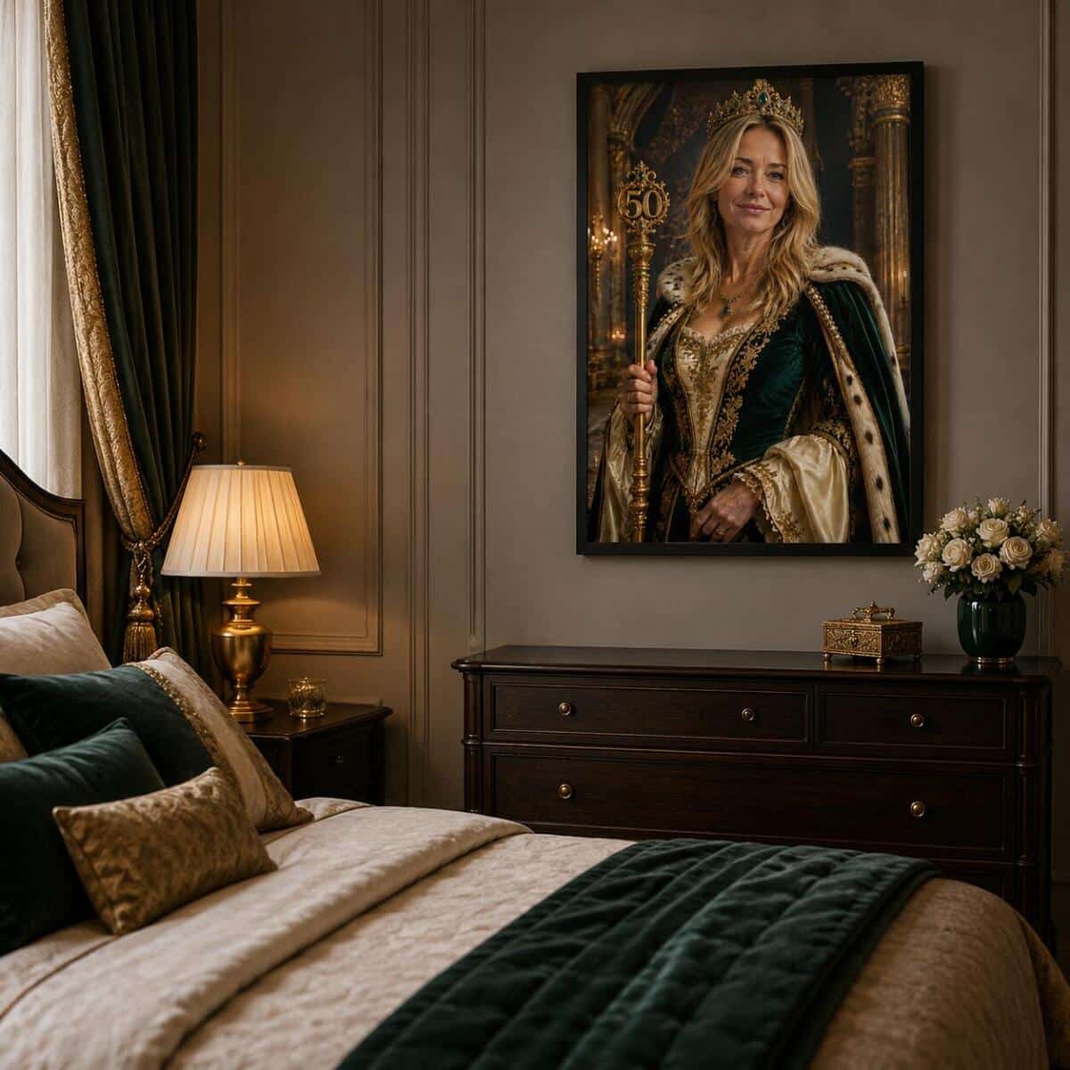Personalizowany Plakat Królowa na 50 Urodziny | Portret ze Zdjęcia 31447 - zdjęcie 4