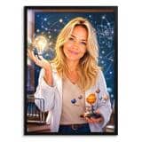 Personalizowany plakat dla nauczyciela fizyki na Dzień Nauczyciela | Portret ze zdjęcia 31467 - miniaturka 2