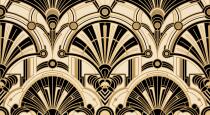 Luksusowa Fototapeta Glamour- Złote Łuki Art Deco | Tapeta do Biura 31246 - miniaturka 4