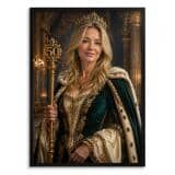 Personalizowany Plakat Królowa na 50 Urodziny | Portret ze Zdjęcia 31447 - miniaturka 1
