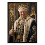 Personalizowany Plakat Król na 70 Urodziny | Portret ze Zdjęcia 31442 - miniaturka 1