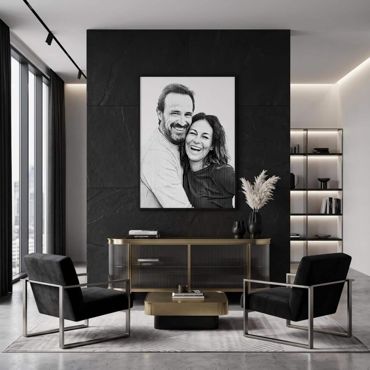 Personalizowana Grafika ze Zdjęcia- Nowoczesny Raster | Prezent na Rocznicę 31398 - zdjęcie 3