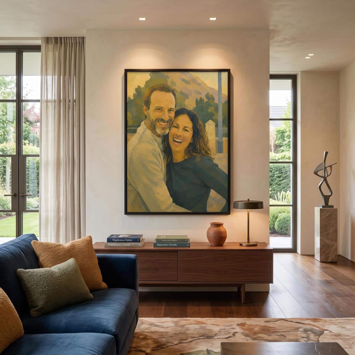 Personalizowany Portret Pary ze Zdjęcia | Stylowy Plakat Malarski 31388 - zdjęcie 3