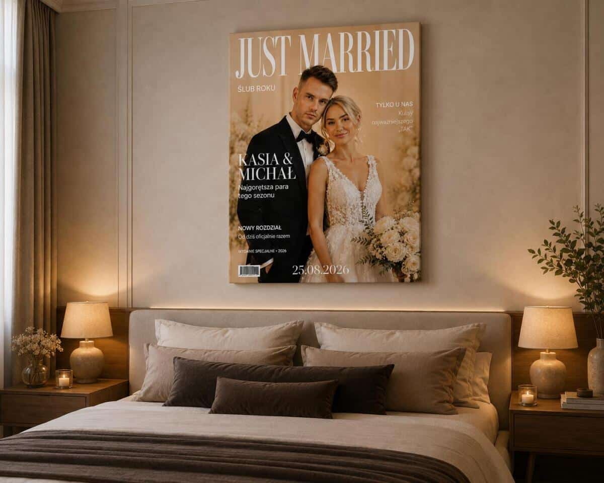 Okładka magazynu ze zdjęcia– Personalizowany prezent dla Młodej Pary 39026 - zdjęcie 2