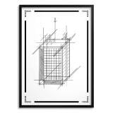 Nowoczesny Plakat do Biura- Szkic Wieżowca | Grafika Loftowa Architektura 31405 - miniaturka 1