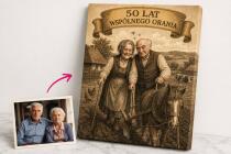 Prezent upominek na 50 rocznicę ślubu (Złote Gody) z Twojego zdjęcia 83019 - miniaturka 4