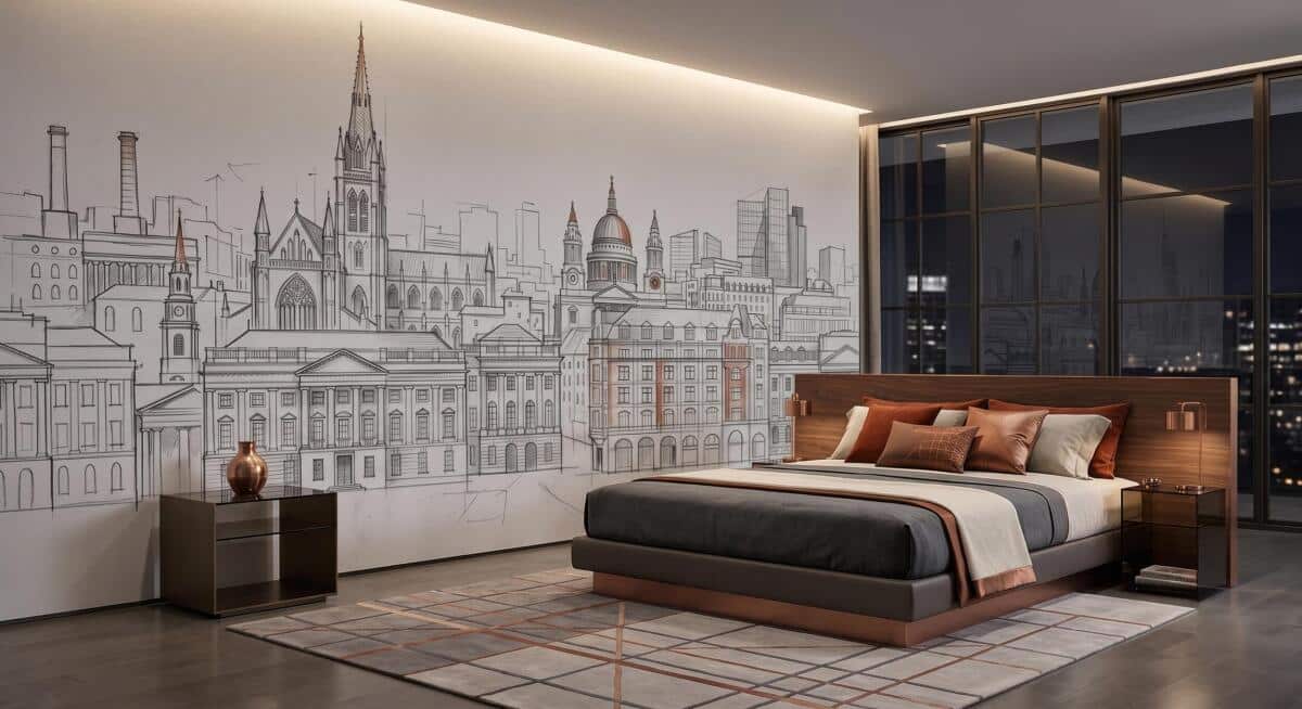 Fototapeta Szkic Miasta- Architektura i Zabytki | Grafika na Ścianę 31239 - zdjęcie 1