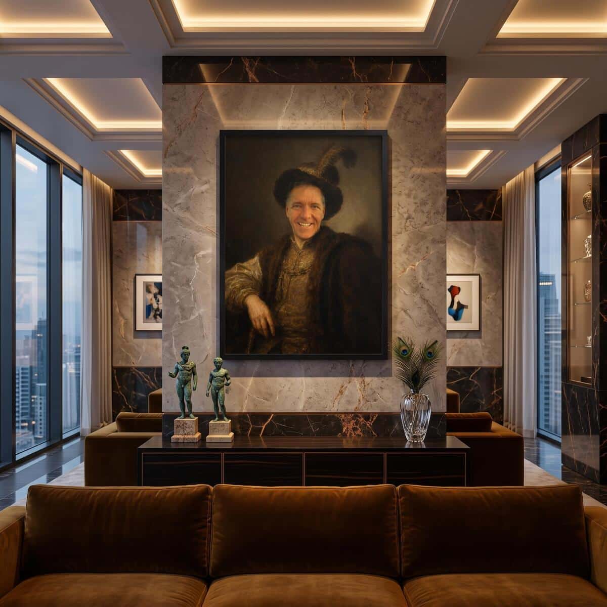 Portret Królewski ze Zdjęcia- Styl Rembrandt | Plakat Szlachecki na Ścianę 31394 - zdjęcie 3