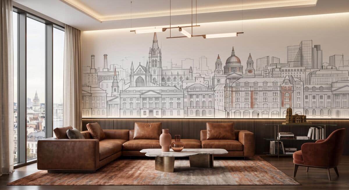 Fototapeta Szkic Miasta- Architektura i Zabytki | Grafika na Ścianę 31239 - zdjęcie 2