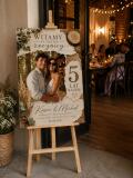 Tablica Powitalna na 5 Rocznicę Ślubu | Plakat ze zdjęcia z imionami- Drewniana Rocznica Ślubu 39002 - miniaturka 2
