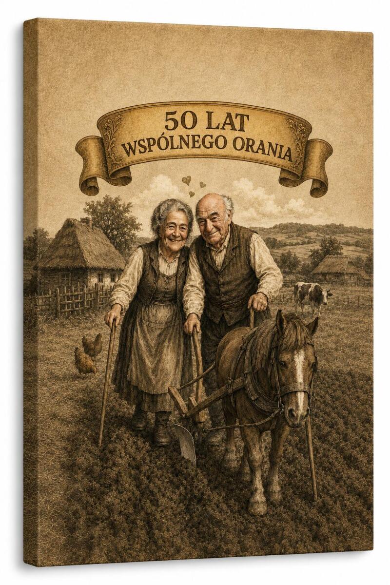 Prezent upominek na 50 rocznicę ślubu (Złote Gody) z Twojego zdjęcia 83019