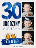 Tablica na 30 urodziny ze zdjęciem z dzieciństwa | Plakat na trzydziestkę dla mężczyzny 39034 - miniaturka 5