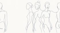 Fototapeta Sylwetki Kobiet Line Art | Stylowa Dekoracja Ścienna do Sypialni 31243 - miniaturka 4