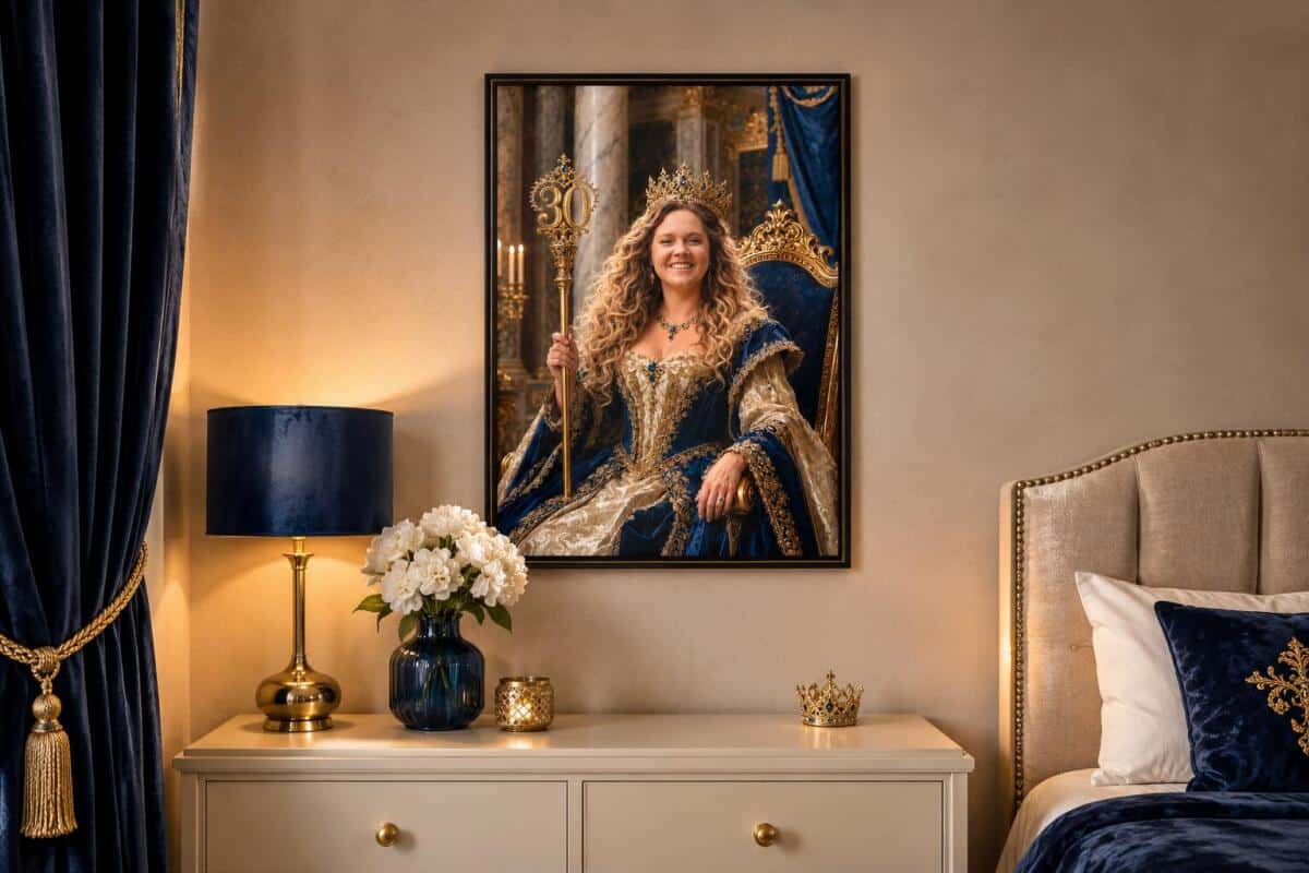 Personalizowany Plakat Królowa na 30 Urodziny | Portret ze Zdjęcia 31445 - zdjęcie 3