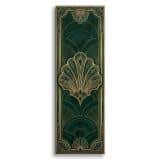 Modern Classic Obraz- Złote Art Deco na Zieleni | Prezent do Domu 31263 - miniaturka 1