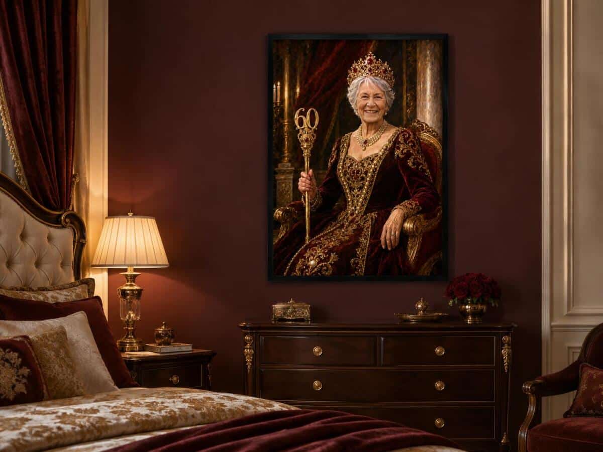Personalizowany Plakat Królowa na 60 Urodziny | Portret ze Zdjęcia 31448 - zdjęcie 2
