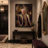 Personalizowany Plakat Król na 80 Urodziny | Portret ze Zdjęcia 31443 - miniaturka 4