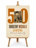 Tablica powitalna 50 urodziny mężczyzny | Plakat ze starym zdjęciem na pięćdziesiątkę 39038 - miniaturka 4