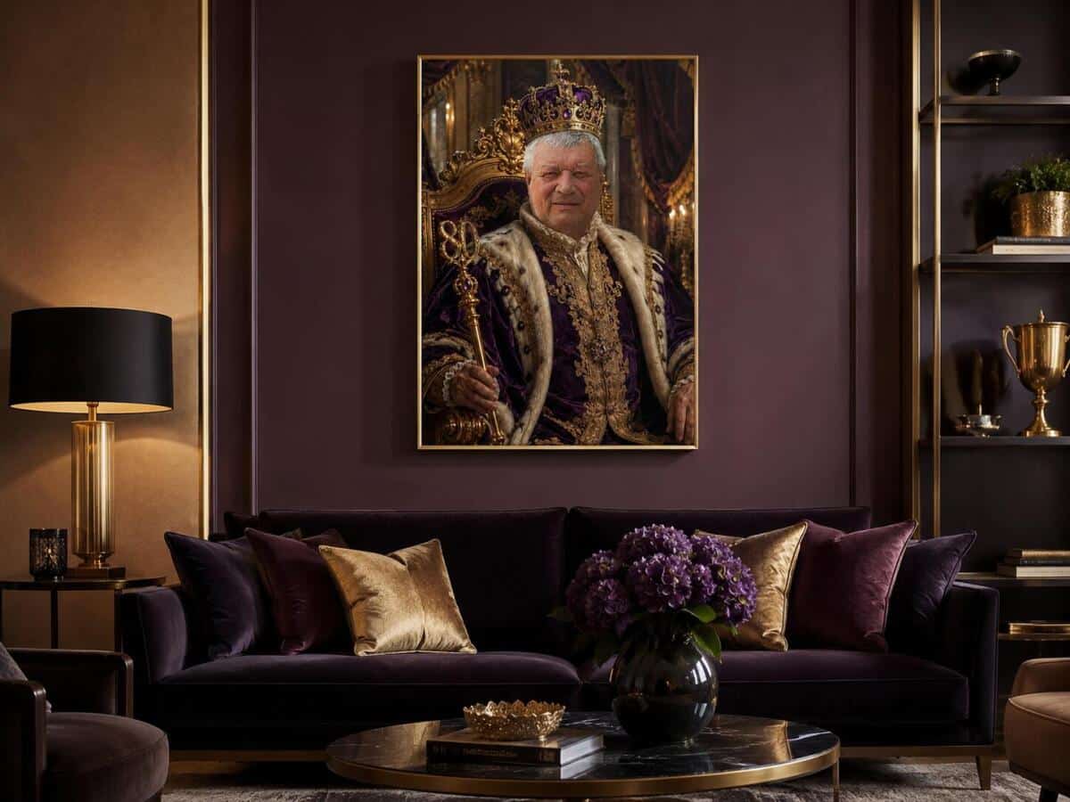 Personalizowany Obraz na Płótnie Król na 80 Urodziny | Portret ze Zdjęcia 31457 - zdjęcie 5