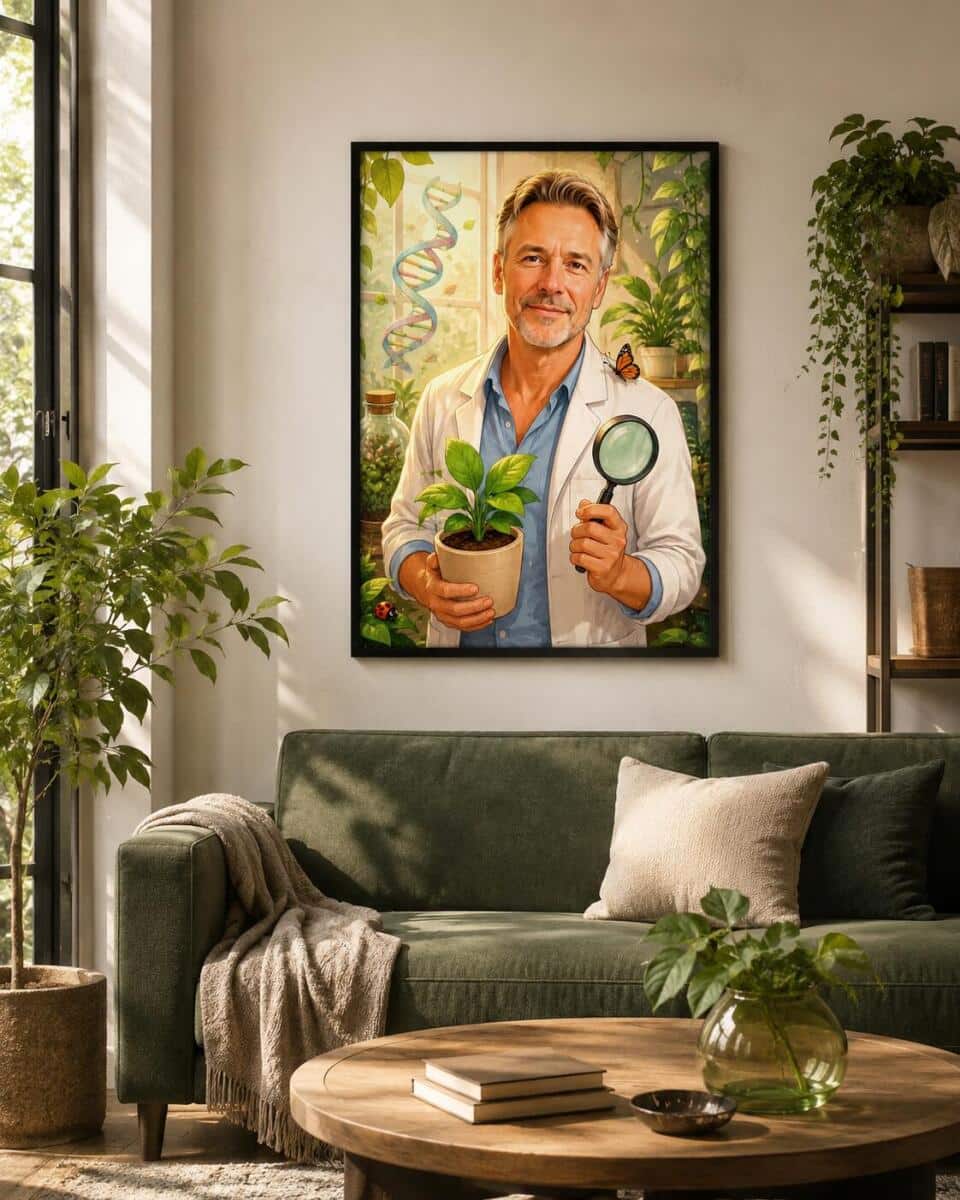 Personalizowany plakat dla nauczyciela biologii na Dzień Nauczyciela | Portret ze zdjęcia 31465 - zdjęcie 5