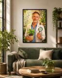 Personalizowany plakat dla nauczyciela biologii na Dzień Nauczyciela | Portret ze zdjęcia 31465 - miniaturka 5