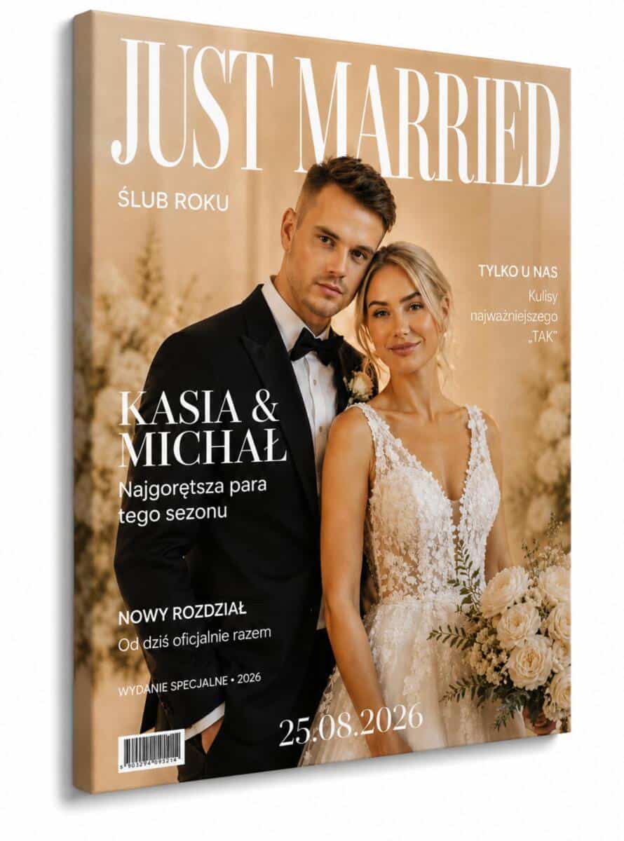Okładka magazynu ze zdjęcia– Personalizowany prezent dla Młodej Pary 39026