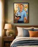 Personalizowany plakat dla nauczyciela języka hiszpańskiego na Dzień Nauczyciela | Portret ze zdjęcia 31473 - miniaturka 7