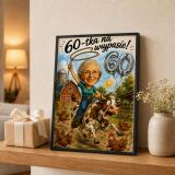 Plakat na 60 urodziny z Twojego zdjęcia – śmieszna karykatura 83001 - miniaturka 4