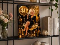 Obraz portret z Twojego zdjęcia – Karykatura glamour na 40 urodziny 83047 - miniaturka 3