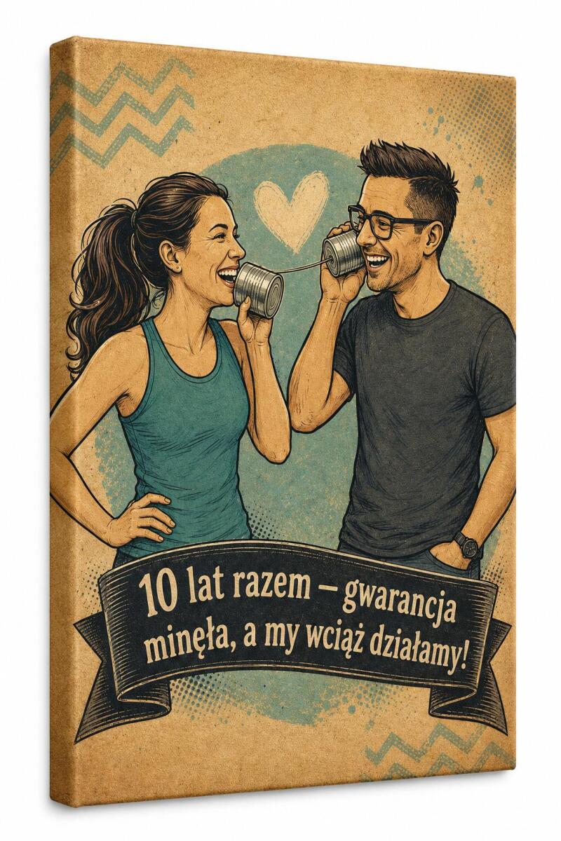 Prezent na 10 rocznicę ślubu (Cynowe Gody) – Portret z Twojego zdjęcia 83027