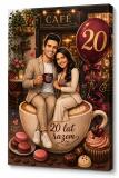 Prezent na 20 rocznicę ślubu z Twojego zdjęcia – Elegancka karykatura pary 83010 - miniaturka 1