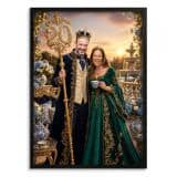 Plakat Królewska 20 Rocznica Ślubu | Portret Para Królewska Porcelanowe Gody 31414 - miniaturka 1